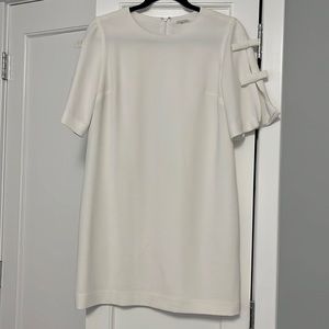 Club Monaco white dress with bows size 4 us